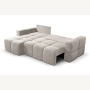 Fumo Komfortowa sofa narożna pikowana Tkanina Onega 14